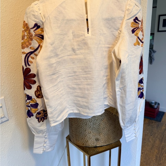 Jorden sezane Embroidered Floral Women's Top - Picture 3 of 5